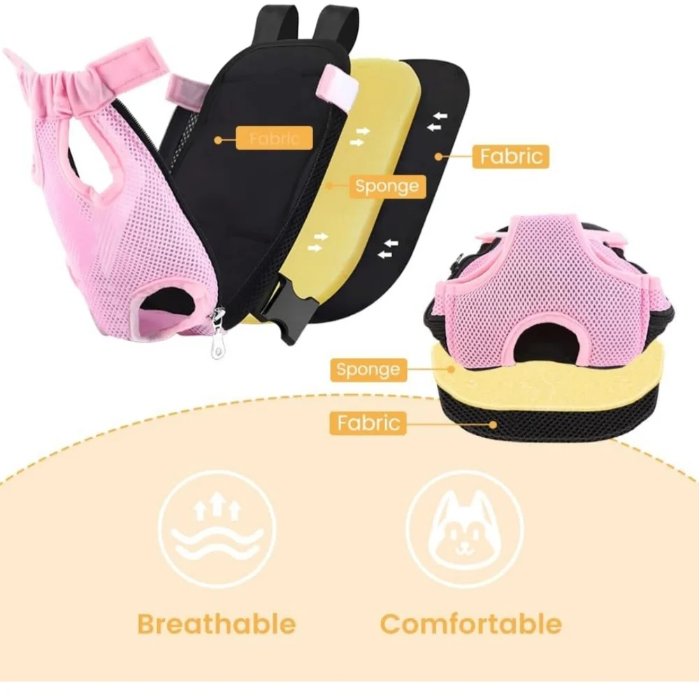 Pink and Black Pet Carrier Backpack